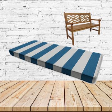 Sunbrella Cabana Regatta Outdoor Bench Cushions
