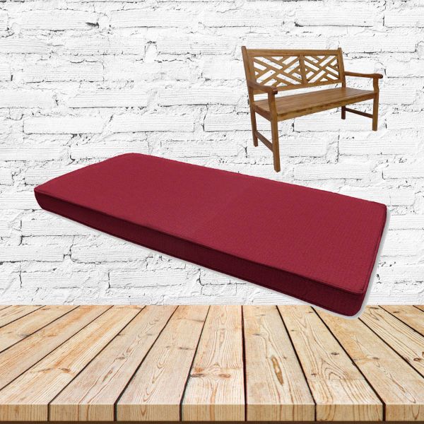 Canvas Burgundy Outdoor Bench cushion Or Swing Cushion