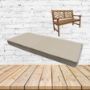 Sunbrella Canvas Flax Custom Outdoor Bench Cushion