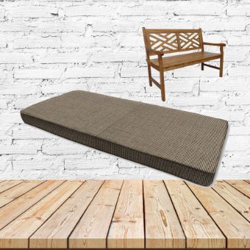 Sunbrella Canvas Flint Custom Outdoor Bench Cushion