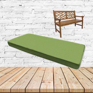Sunbrella Canvas Gingko Custom Outdoor Bench Cushions