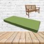 Sunbrella Canvas Gingko Custom Outdoor Bench Cushions