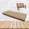 Sunbrella Canvas Heather Beige Custom Outdoor Bench Cushions