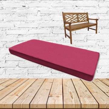 Sunbrella Canvas Henna Custom Outdoor Bench Cushions
