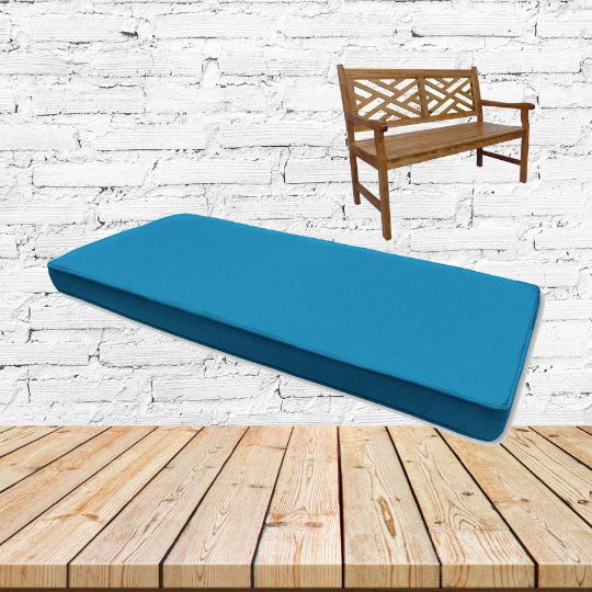 Sunbrella Canvas Pacific Custom Outdoor Bench Cushions