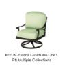 Hanamint Replacement Cushions for Swivel Club Chair | Custom Outdoor Cushions