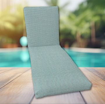 Classic Universal Chaise Lounge Cushions | Sunbrella Bliss Dew Fabric | 3 Sizes