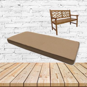 Sunbrella Canvas Raffia Outdoor Bench Cushion