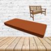 Sunbrella Canvas Rust Outdoor Bench Cushion