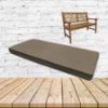 Sunbrella Canvas Taupe Outdoor Bench Cushion