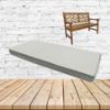 Sunbrella Canvas White Outdoor Bench Cushion