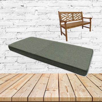 Sunbrella Cast Sage Outdoor Bench Cushion