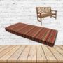 Sunbrella Dorsett Cherry Outdoor Bench Cushions
