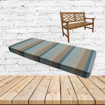Sunbrella Gateway Mist Outdoor Bench Cushions