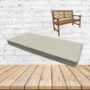 Sunbrella Linen Canvas Outdoor Bench Cushion