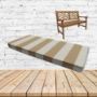 Sunbrella Maxim Heather Beige Outdoor Bench Cushions