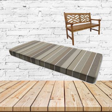 Sunbrella Milano Char Outdoor Bench Cushions