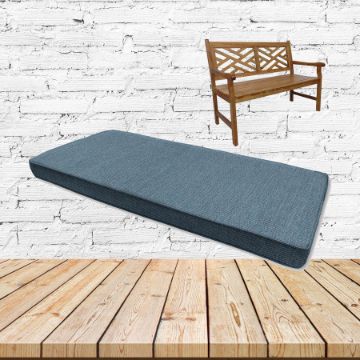 Sunbrella Spectrum Denim Outdoor Bench Cushion