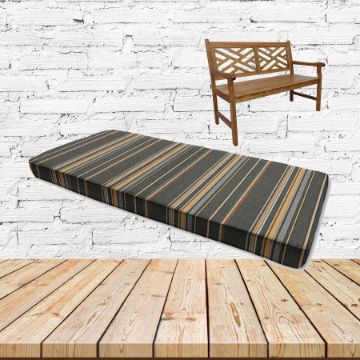 Sunbrella Stanton Greystone Outdoor Bench Cushions