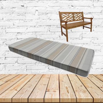 Sunbrella Trusted Fog Outdoor Bench Cushions