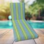 Classic Universal Chaise Lounge Cushions | Sunbrella Bravada Limelight Fabric | 3 Sizes