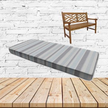 Glimpse Storm Sunbrella Fabric Patio Dining Chair Seat Cushion