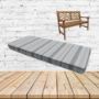 Glimpse Storm Sunbrella Fabric Patio Dining Chair Seat Cushion
