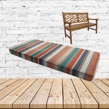 Ascend Tropical Sunbrella Fabric Patio Dining Chair Seat Cushion