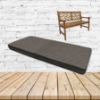 Blend Coal Sunbrella Fabric Patio Dining Chair Seat Cushion