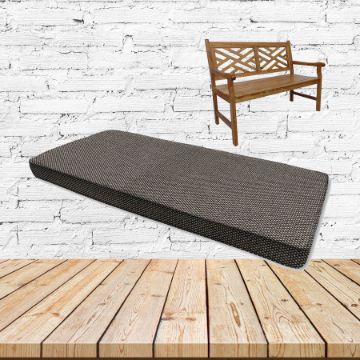 Blend Coal Sunbrella Fabric Patio Dining Chair Seat Cushion