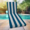 Classic Universal Chaise Lounge Cushions | Sunbrella Cabana Regatta Fabric | 3 Sizes