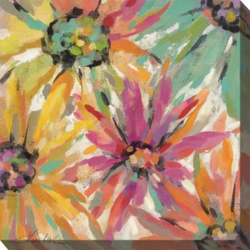 Perkey Petals  - 24" x 24" Outdoor Canvas Wall Art | Weatherproof & UV-Resistant
