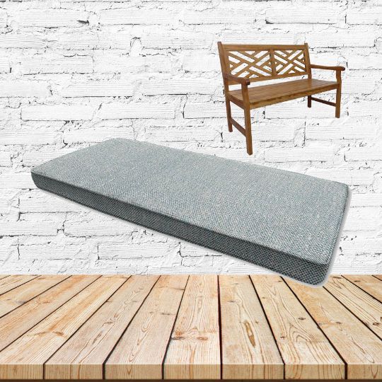 Chartres Opal Sunbrella Fabric Patio Dining Chair Seat Cushion