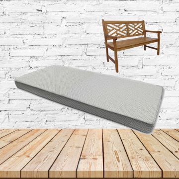 Crete Cloud Sunbrella Fabric Patio Dining Chair Seat Cushion