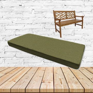 Heritage Leaf Sunbrella Fabric Patio Dining Chair Seat Cushion