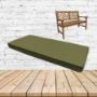 Heritage Leaf Sunbrella Fabric Patio Dining Chair Seat Cushion