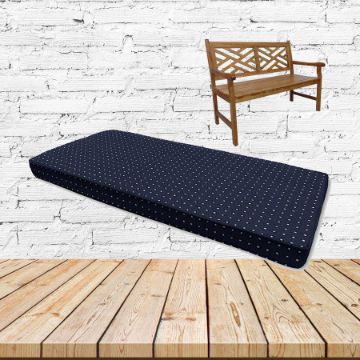 Lure Nautical Sunbrella Fabric Patio Dining Chair Seat Cushion