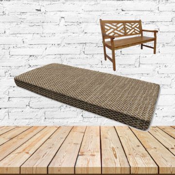 Mainstreet Latte Sunbrella Fabric Patio Dining Chair Seat Cushion
