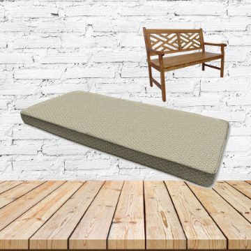 Mainstreet Putty Sunbrella Fabric Patio Dining Chair Seat Cushion
