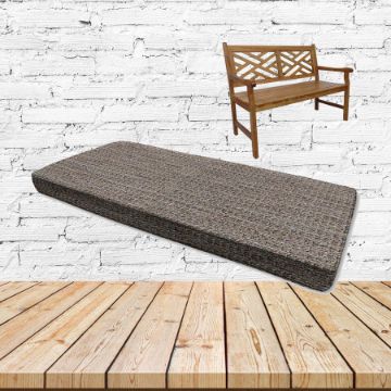Metamorphic Fog Sunbrella Fabric Patio Dining Chair Seat Cushion