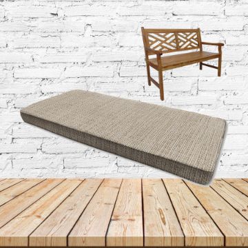 Momento Parchment Sunbrella Fabric Patio Dining Chair Seat Cushion