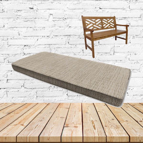 Momento Parchment Sunbrella Fabric Patio Dining Chair Seat Cushion
