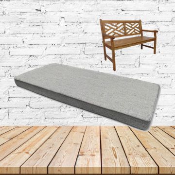 Pashmina Fog Sunbrella Fabric Patio Dining Chair Seat Cushion