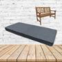 Piazza Denim Sunbrella Fabric Patio Dining Chair Seat Cushion
