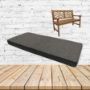 Piazza Graphite Sunbrella Fabric Patio Dining Chair Seat Cushion