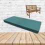 Piazza Lagoon Sunbrella Fabric Patio Dining Chair Seat Cushion
