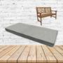 Piazza Pebble Sunbrella Fabric Patio Dining Chair Seat Cushion