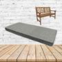 Piazza Stone Sunbrella Fabric Patio Dining Chair Seat Cushion