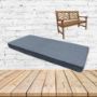 Pique Denim Sunbrella Fabric Patio Dining Chair Seat Cushion