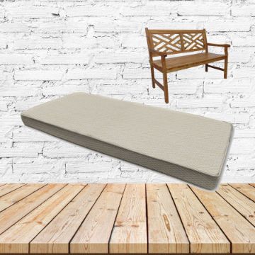 Pique Flax Sunbrella Fabric Patio Dining Chair Seat Cushion